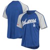 Los Angeles Dodgers Stitches Button-down Raglan Replica Jersey - Royal Mlb - Robokeg