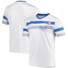Los Angeles Dodgers Stitches Cooperstown Collection V-neck Jersey - White Mlb - Robokeg