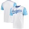 Los Angeles Dodgers Stitches Cooperstown Collection Wordmark V-neck Jersey - White Mlb - Robokeg