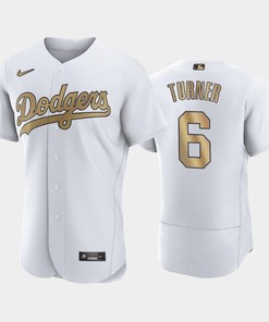 Los Angeles Dodgers Trea Turner 6 2022-23 All-Star Game White Jersey - Robokeg
