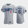 Los Angeles Dodgers Trea Turner 6 Alternate Gray 2022-23 All-Star Game Jersey - Robokeg