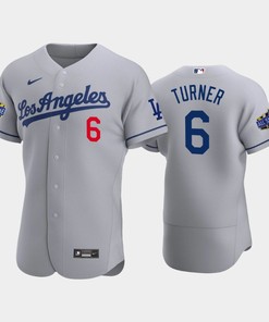 Los Angeles Dodgers Trea Turner 6 Road Gray 2022-23 All-Star Game Jersey - Robokeg