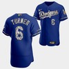 Los Angeles Dodgers Trea Turner Royal Jersey 6 Golden Diamond 2022-23-23 Uniform - Robokeg