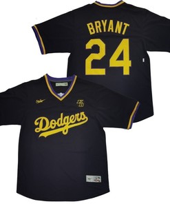 Los Angeles Dodgers Tribute Kobe Bryant #24 2020 Mlb Black Blue Jersey - Robokeg