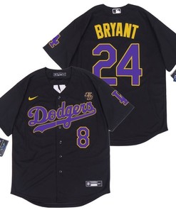 Los Angeles Dodgers Tribute Kobe Bryant #24 2020 Mlb Black Jersey - Robokeg