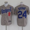 Los Angeles Dodgers Tribute Kobe Bryant #24 2020 Mlb Grey Jersey - Robokeg