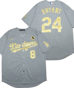 Los Angeles Dodgers Tribute Kobe Bryant #24 2020 Mlb Light Grey Jersey - Robokeg