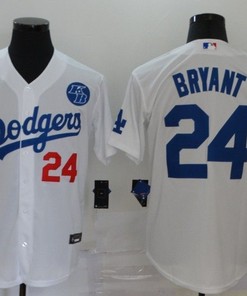 Los Angeles Dodgers Tribute Kobe Bryant #24 2020 Mlb White Jersey - Robokeg