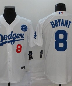 Los Angeles Dodgers Tribute Kobe Bryant #8 2020 Mlb White Jersey - Robokeg