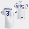 Los Angeles Dodgers Tyler Anderson White Jersey 31 Jackie Robinson 75th Anniversary 2022-23 Uniform - Robokeg