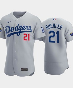 Los Angeles Dodgers Walker Buehler 21 Alternate Gray 2022-23 All-Star Game Jersey - Robokeg
