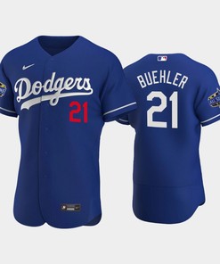 Los Angeles Dodgers Walker Buehler 21 Alternate Royal 2022-23 All-Star Game Jersey - Robokeg