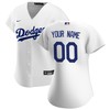 Los Angeles Dodgers Womens Home Replica Custom Jersey - White Custom Jerseys Mlb - Robokeg