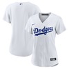 Los Angeles Dodgers Womens Home Replica Team Jersey White Mlb - Robokeg