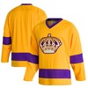 Los Angeles Kings Adidas Team Classics Authentic Blank Jersey - Gold Nhl - Robokeg