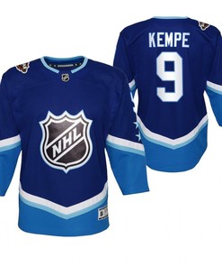 Los Angeles Kings Adrian Kempe 9 Blue 2022 All-Star Western Jersey Youth - Robokeg