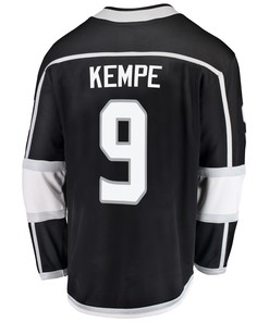 Los Angeles Kings Adrian Kempe 9 Home 2022 Stanley Cup Playoffs Breakaway Men Jersey - Black - Robokeg