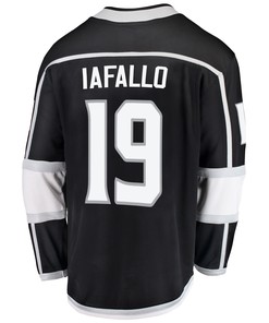 Los Angeles Kings Alex Iafallo 19 Home 2022 Stanley Cup Playoffs Breakaway Men Jersey - Black - Robokeg