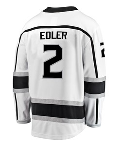 Los Angeles Kings Alexander Edler 2 Away 2022 Stanley Cup Playoffs Breakaway Men Jersey - White - Robokeg