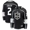 Los Angeles Kings Alexander Edler 2 Home 2022 Stanley Cup Playoffs Breakaway Men Jersey - Black - Robokeg
