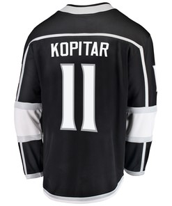 Los Angeles Kings Anze Kopitar 11 Home 2022 Stanley Cup Playoffs Breakaway Men Jersey - Black - Robokeg