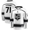 Los Angeles Kings Austin Strand 71 Away 2022 Stanley Cup Playoffs Breakaway Men Jersey - White - Robokeg