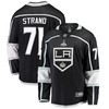 Los Angeles Kings Austin Strand 71 Home 2022 Stanley Cup Playoffs Breakaway Men Jersey - Black - Robokeg