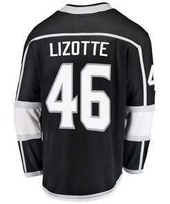 Los Angeles Kings Blake Lizotte 46 Home 2022 Stanley Cup Playoffs Breakaway Men Jersey - Black - Robokeg