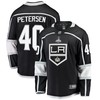 Los Angeles Kings Cal Petersen 40 Home 2022 Stanley Cup Playoffs Breakaway Men Jersey - Black - Robokeg