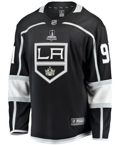 Los Angeles Kings Carl Grundstrom 91 Home 2022 Stanley Cup Playoffs Breakaway Men Jersey - Black - Robokeg