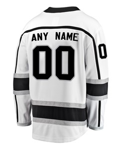 Los Angeles Kings Custom Away 2022 Stanley Cup Playoffs Breakaway Men Jersey - White - Robokeg