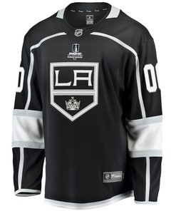 Los Angeles Kings Custom Home 2022 Stanley Cup Playoffs Breakaway Men Jersey - Black - Robokeg