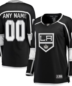 Los Angeles Kings Fanatics Branded Womens 2020/21 Home Breakaway Custom Jersey - Black Custom Jerseys Nhl - Robokeg
