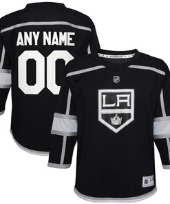 Los Angeles Kings Home Replica Custom Jersey - Black Custom Jerseys Nhl - Robokeg