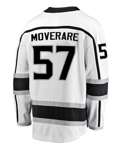 Los Angeles Kings Jacob Moverare 57 Away 2022 Stanley Cup Playoffs Breakaway Men Jersey - White - Robokeg