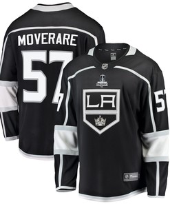 Los Angeles Kings Jacob Moverare 57 Home 2022 Stanley Cup Playoffs Breakaway Men Jersey - Black - Robokeg