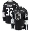 Los Angeles Kings Jonathan Quick 32 Home 2022 Stanley Cup Playoffs Breakaway Men Jersey - Black - Robokeg
