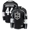 Los Angeles Kings Mikey Anderson 44 Home 2022 Stanley Cup Playoffs Breakaway Men Jersey - Black - Robokeg