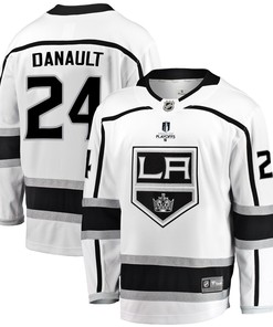 Los Angeles Kings Phillip Danault 24 Away 2022 Stanley Cup Playoffs Breakaway Men Jersey - White - Robokeg