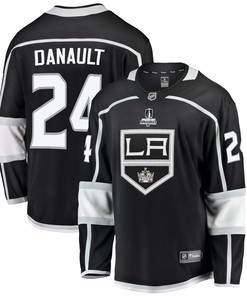Los Angeles Kings Phillip Danault 24 Home 2022 Stanley Cup Playoffs Breakaway Men Jersey - Black - Robokeg