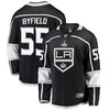 Los Angeles Kings Quinton Byfield 55 Home 2022 Stanley Cup Playoffs Breakaway Men Jersey - Black - Robokeg