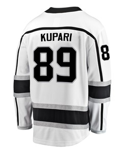 Los Angeles Kings Rasmus Kupari 89 Away 2022 Stanley Cup Playoffs Breakaway Men Jersey - White - Robokeg