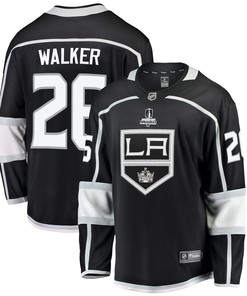 Los Angeles Kings Sean Walker 26 Home 2022 Stanley Cup Playoffs Breakaway Men Jersey - Black - Robokeg