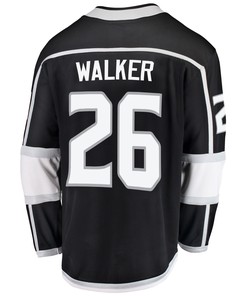 Los Angeles Kings Sean Walker 26 Home 2022 Stanley Cup Playoffs Breakaway Men Jersey - Black - Robokeg