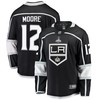 Los Angeles Kings Trevor Moore 12 Home 2022 Stanley Cup Playoffs Breakaway Men Jersey - Black - Robokeg