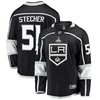 Los Angeles Kings Troy Stecher 51 Home 2022 Stanley Cup Playoffs Breakaway Men Jersey - Black - Robokeg