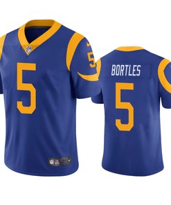 Los Angeles Rams #5 Blake Bortles Royal Vapor Untouchable Limited Jersey - Mens - Robokeg