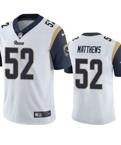 Los Angeles Rams #52 Clay Matthews White Vapor Untouchable Limited Jersey - Mens - Robokeg