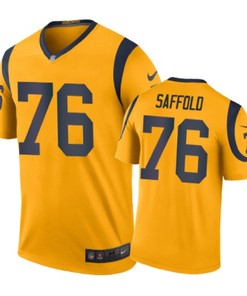 Los Angeles Rams #76 Rodger Saffold Nike Color Rush Gold Jersey - Robokeg