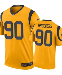 Los Angeles Rams #90 Michael Brockers Nike Color Rush Gold Jersey - Robokeg